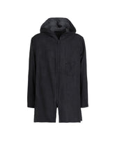 VIS/LI TWILL PIGMENT PRINT HOODED ZIP SHIRT