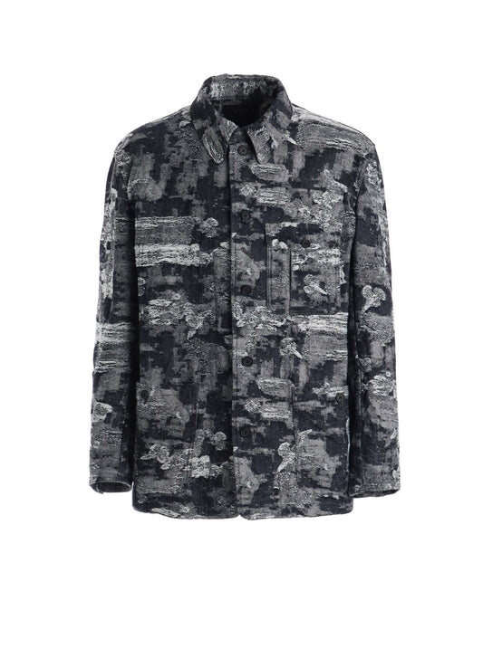 JACQUARD DENIM COVERALL