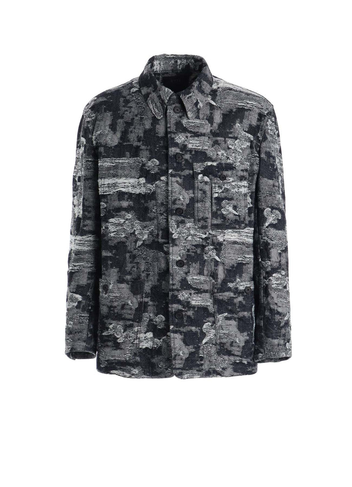 JACQUARD DENIM COVERALL