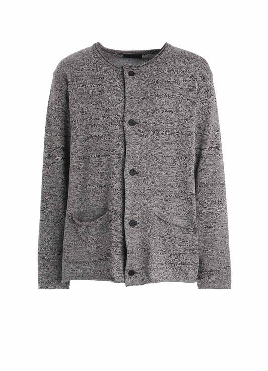 COTTON SUVIN GOLD KNIT CARDIGAN