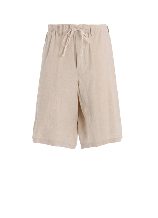 Cotton-Linen Poplin HALF PANTS