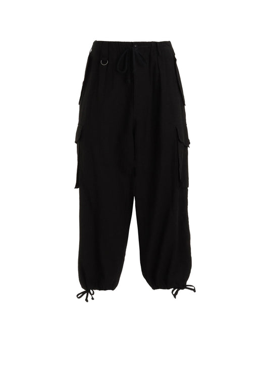 Cotton-Linen Poplin CARGO PANTS