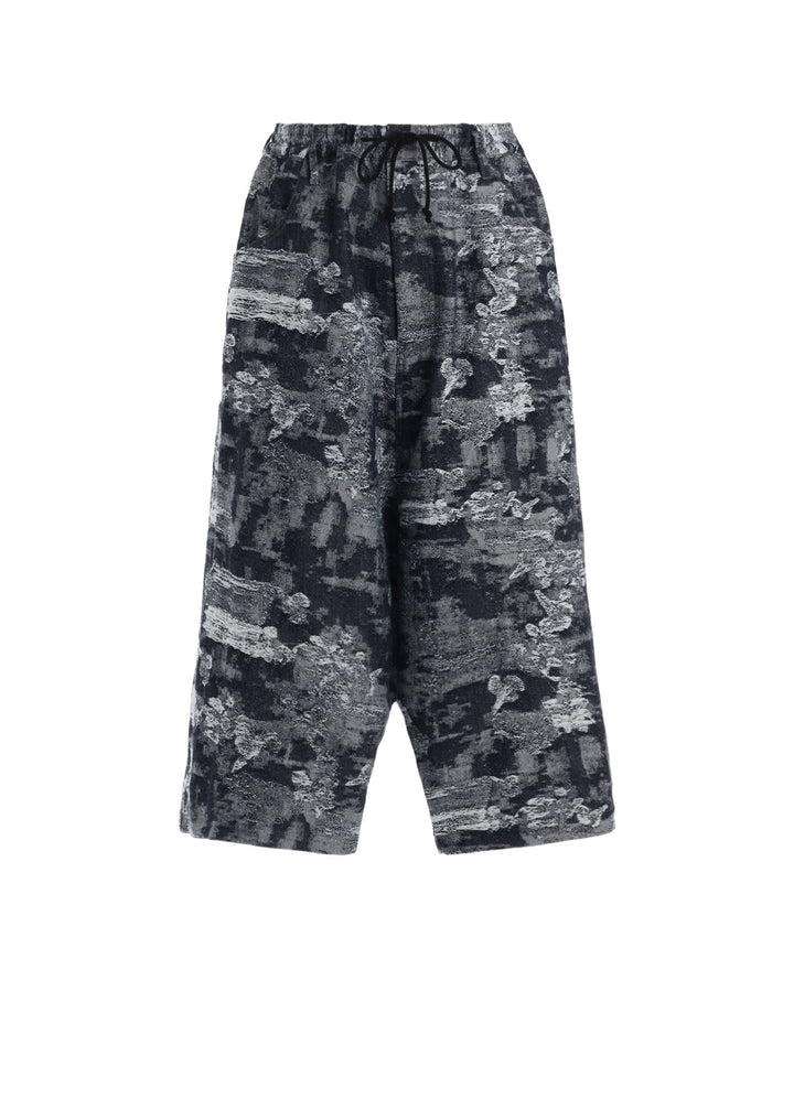 JACQUARD DENIM SAROUEL PANTS