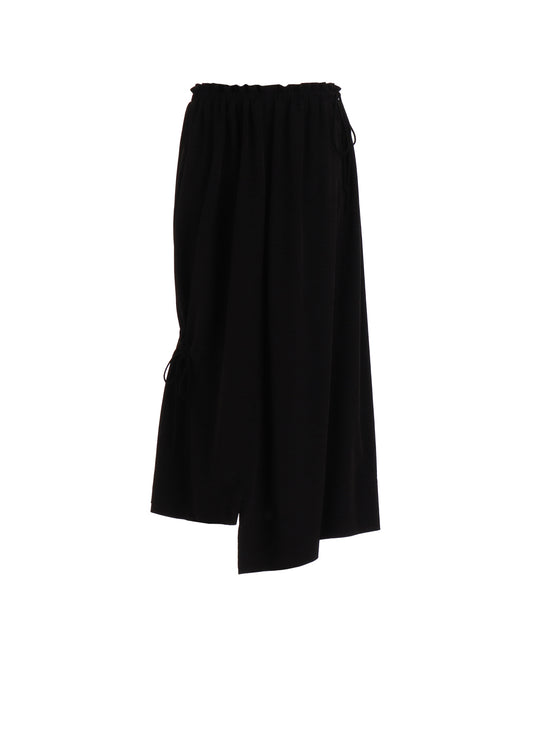CREPE de CHINE DRAWSTRING SKIRT