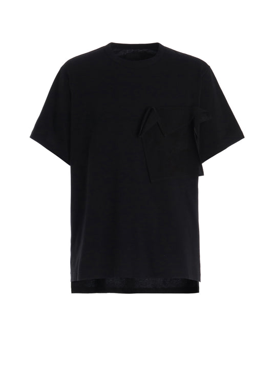 30/COTTON JERSEY DRAPE POCKET T-SHIRT