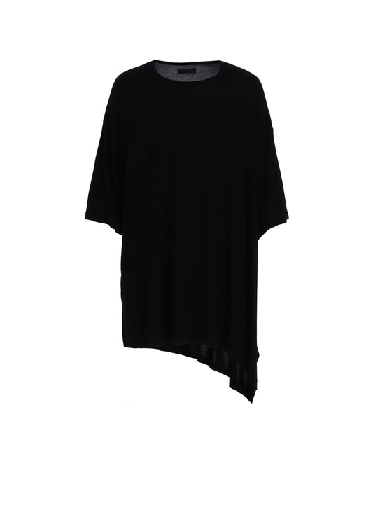 RAYON JERSEY DRAPE T-SHIRT