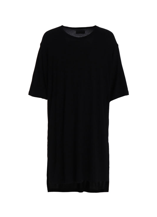 RAYON JERSEY SIDE SLITS LONG T-SHIRT