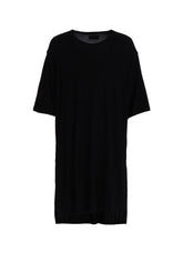 RAYON JERSEY SIDE SLITS LONG T-SHIRT