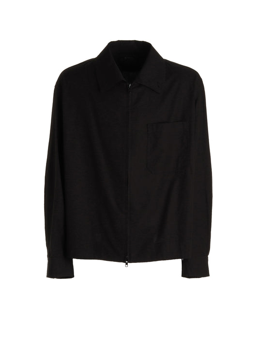 100/2 COTTON BROAD ZIP-UP BLOUSON