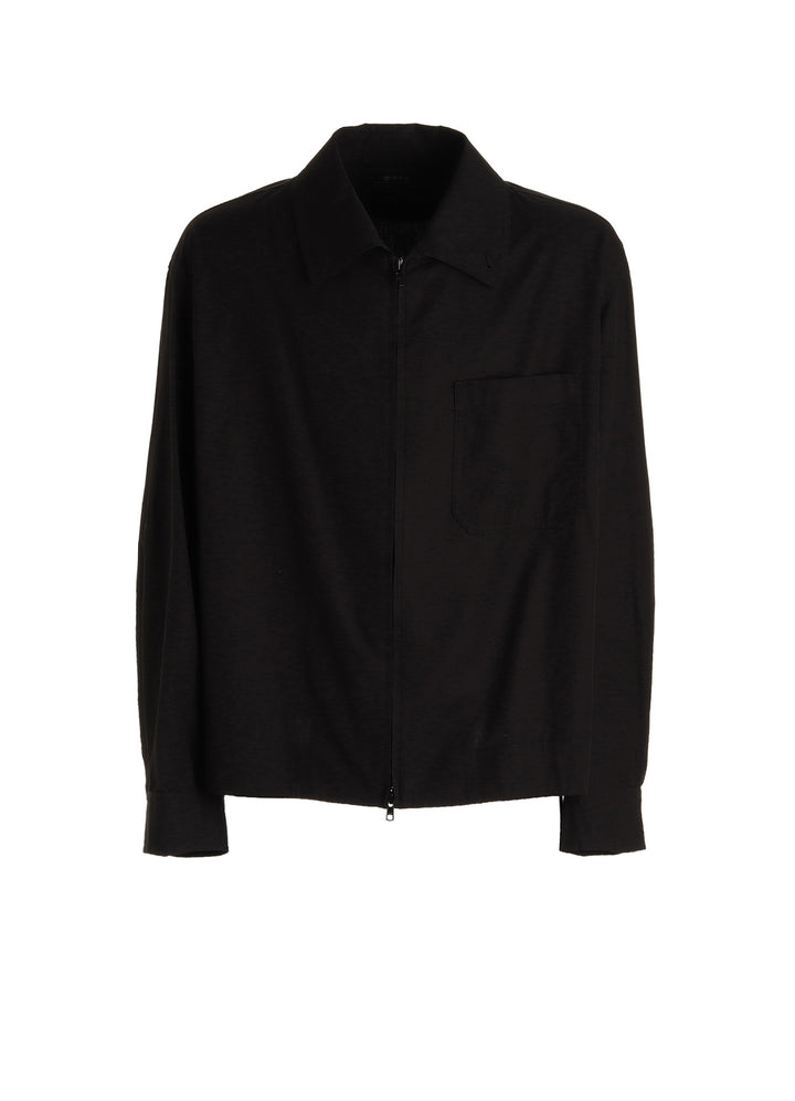 100/2 COTTON BROAD ZIP-UP BLOUSON