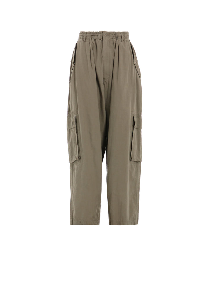 BRUSHED WASHER FINISH BROAD CARGO PANTS