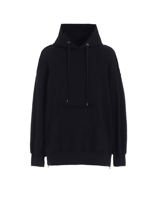 FRENCH TERRY SIDE ZIP HOODIE
