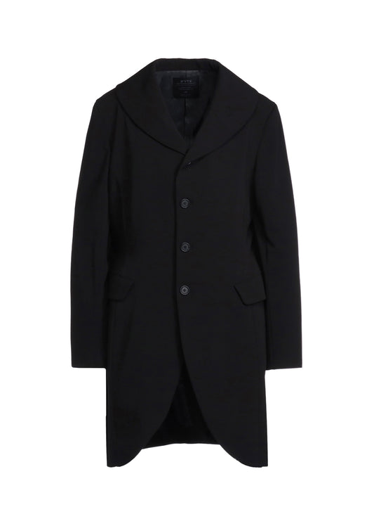 PE/RAYON GABARDINE STRETCH SHAWL COLLAR JACKET