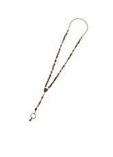 TIGER'S EYE ROSARY NECKLACE