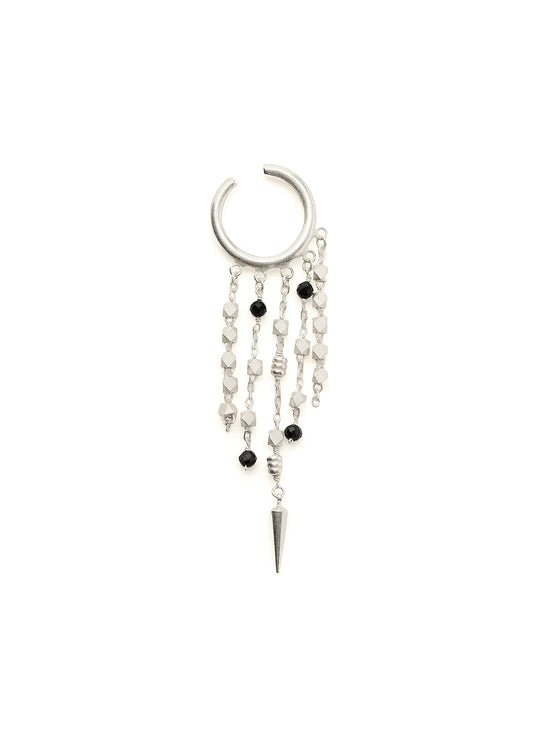 BEADED TASSEL EAR CUFF