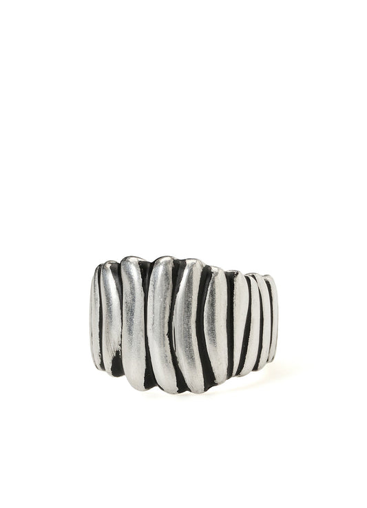 INDIAN MOTIF TEXTURED BAND RING