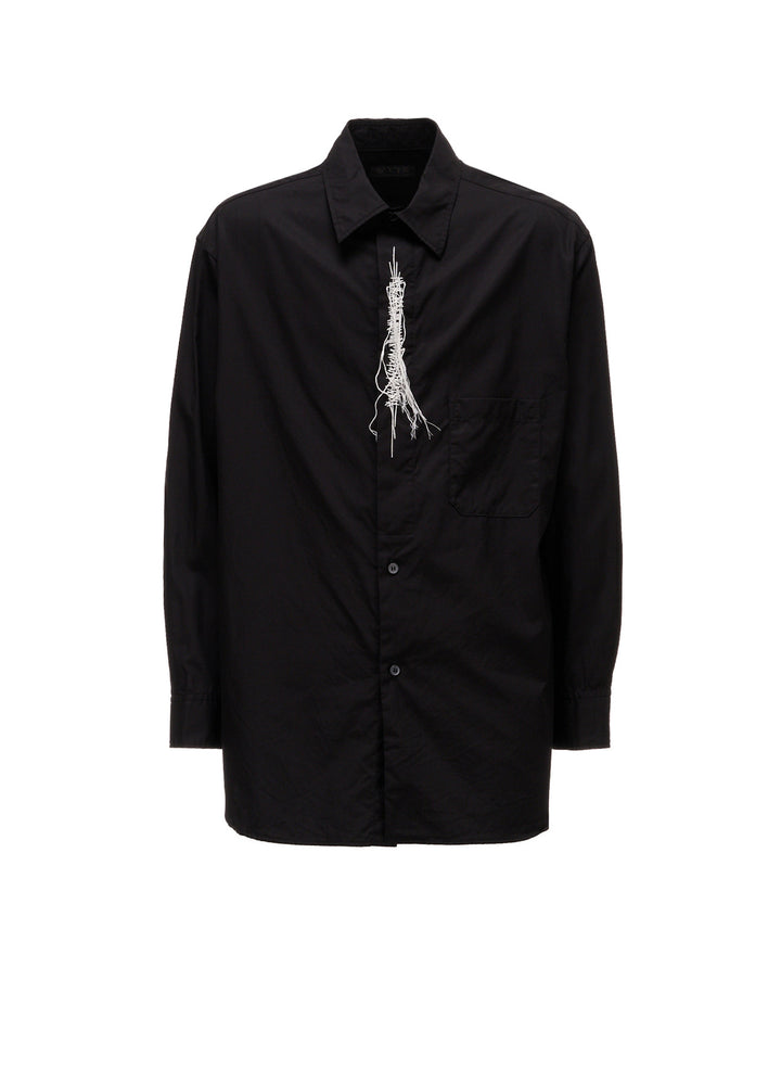 100/2 COTTON BROAD HALF CONCEALED PLACKET RAGULAR SHIRT