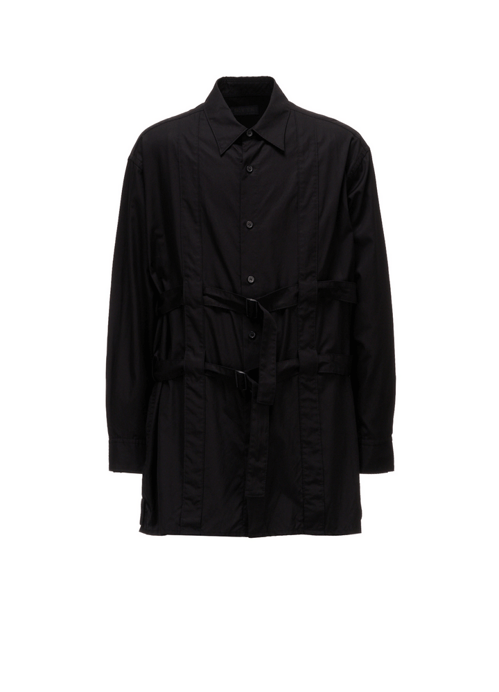 100/2 COTTON BROAD BELT DETAIL BIG SHIRT