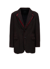 PIGMENT PRINT COTTON TWILL DOUBLE-LAPEL JACKET