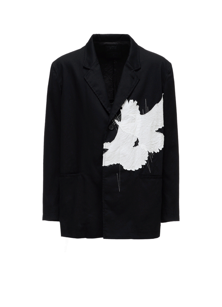 20/COTTON TWILL CROW PATCH JACKET