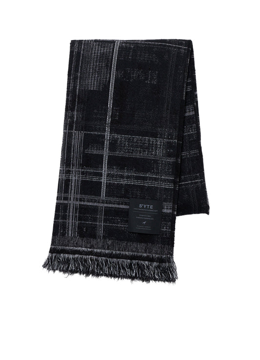 CHECK JACQUARD STOLE