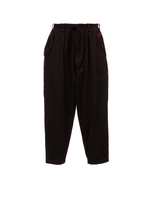 PIGMENT PRINT COTTON TWILL DOUBLE-FLAP POCKET PANTS
