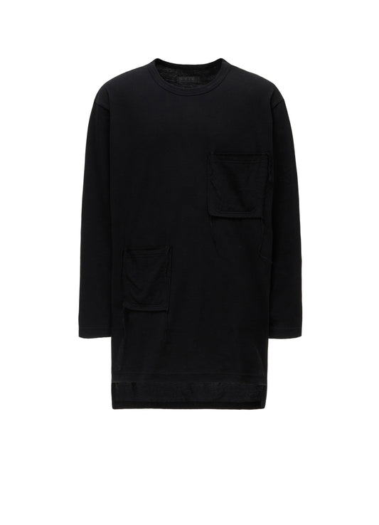 30/COTTON JERSEY T-SHIRT WITH 2 PATCH POCKETS