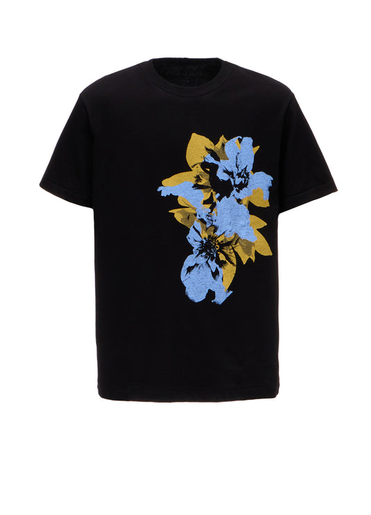 GRAPHIC T-SHIRT -DAHLIA IN BLUE-