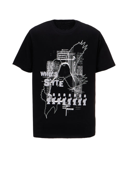 GRAPHIC T-SHIRT -GLITCH GLITCH: WHO'S S'YTE-
