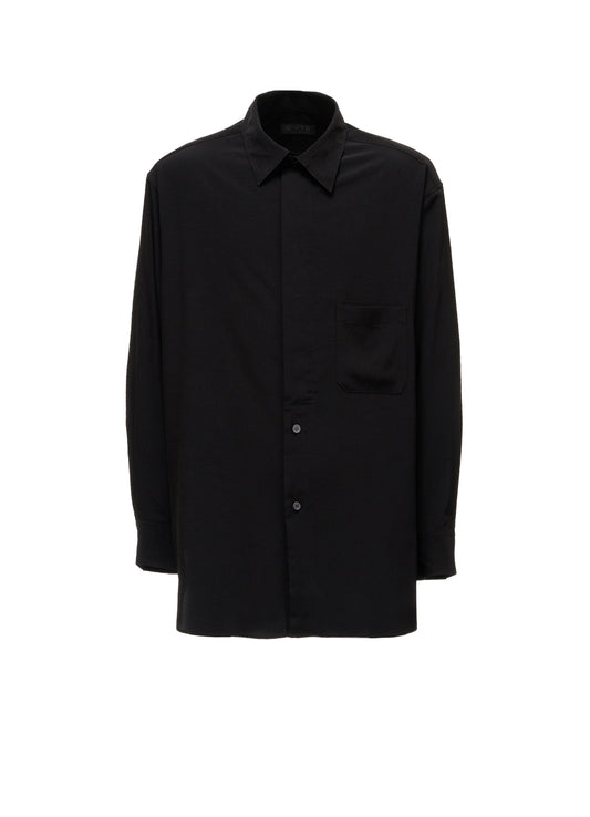 CREPE de CHINE  HALF CONCEALED PLACKET RAGULAR SHIRT