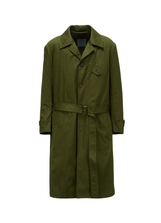20/COTTON TWILL COAT WITH PADDED LINER