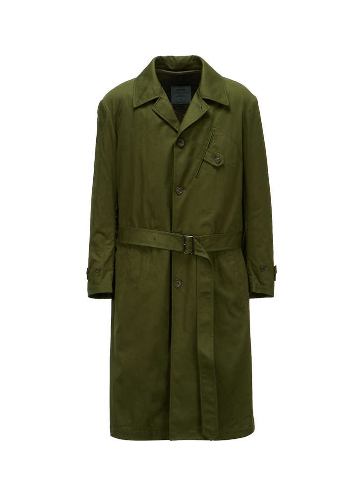 20/COTTON TWILL COAT WITH PADDED LINER