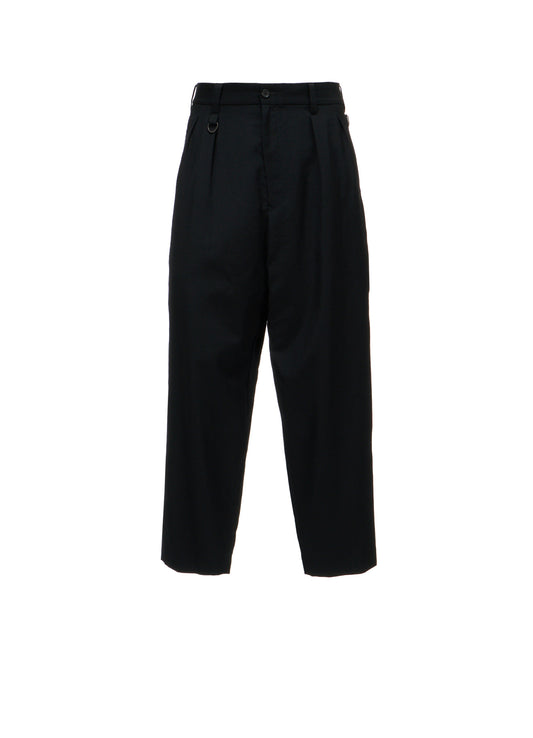 WASHER WOOL GABARDINE TAPERED PANTS