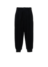 BRUSHED WOOL RIB HEM PANTS