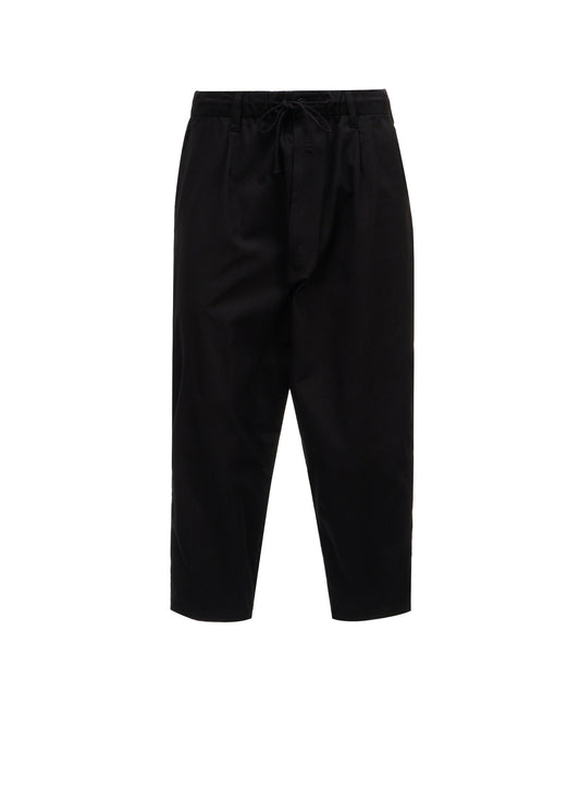 20/COTTON TWILL BELTED HEM DETAIL PANTS