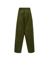 20/COTTON TWILL TAB DETAIL STRAIGHT PANTS