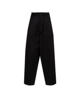 20/COTTON TWILL TAB DETAIL STRAIGHT PANTS