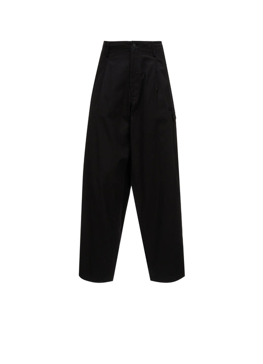 20/COTTON TWILL TAB DETAIL STRAIGHT PANTS