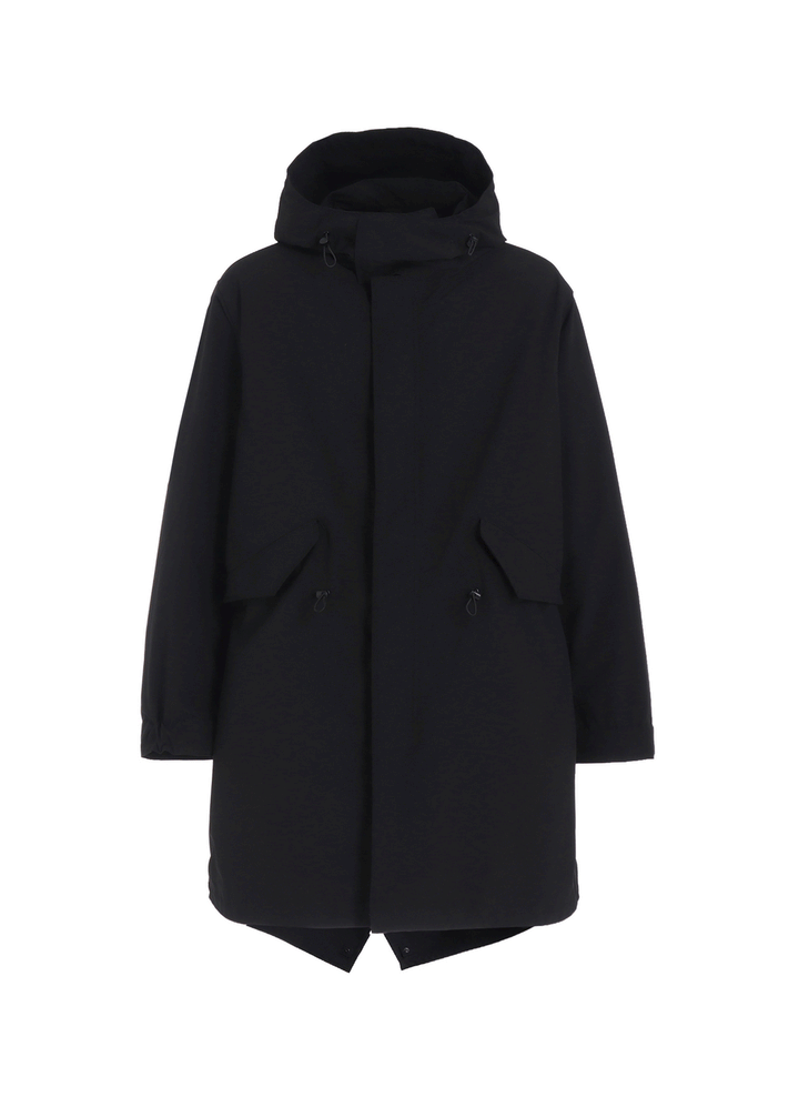 【S'YTE X TAION】HOODED COAT WITH QUILTED DOWN LINER