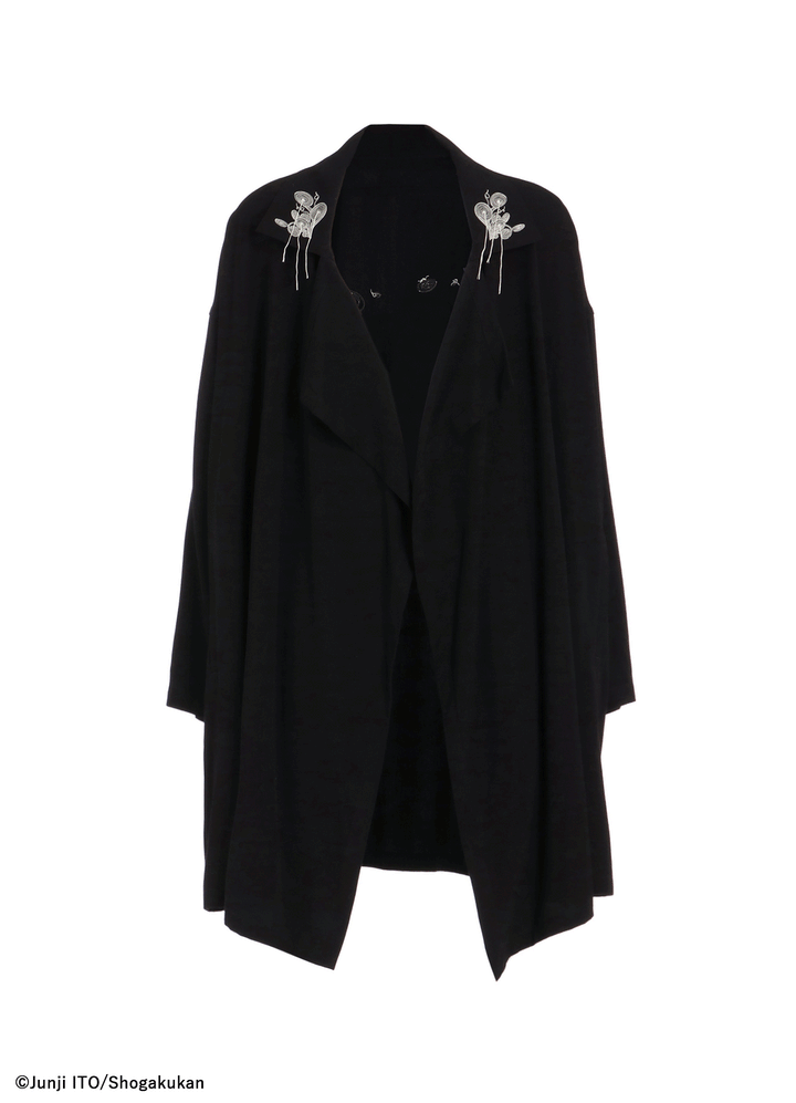 S'YTE × JUNJI ITO -UZUMAKI- KIRIE WEARING YOHJI YAMAMOTO DRAPE COAT
