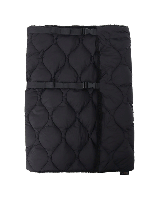 【S'YTE X TAION】REVERSIBLE QUILTED DOWN SCARF WITH BLACK FLEECE LINING