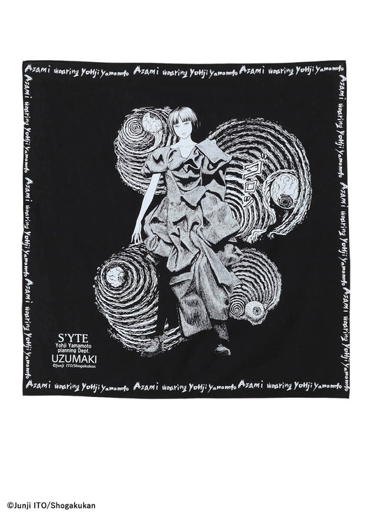 S'YTE × JUNJI ITO -UZUMAKI- AZAMI WEARING YOHJI YAMAMOTO SCARF