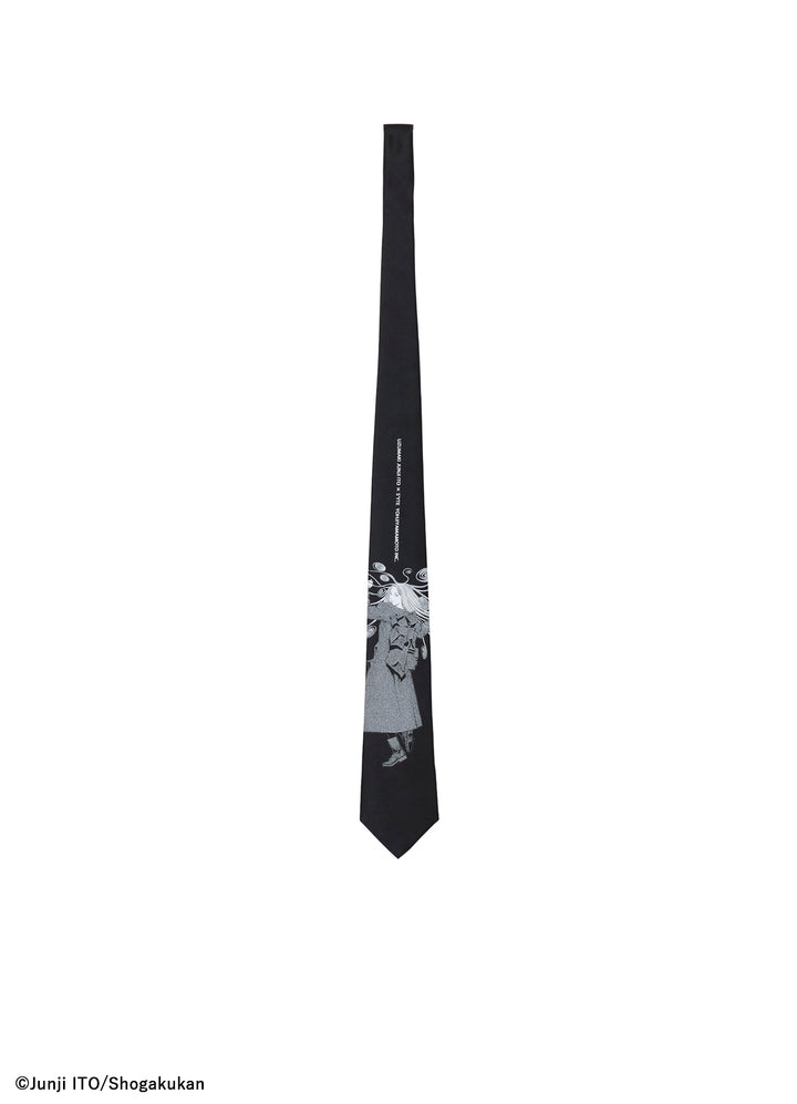 S'YTE × JUNJI ITO -UZUMAKI- KIRIE WEARING YOHJI YAMAMOTO SILK TIE