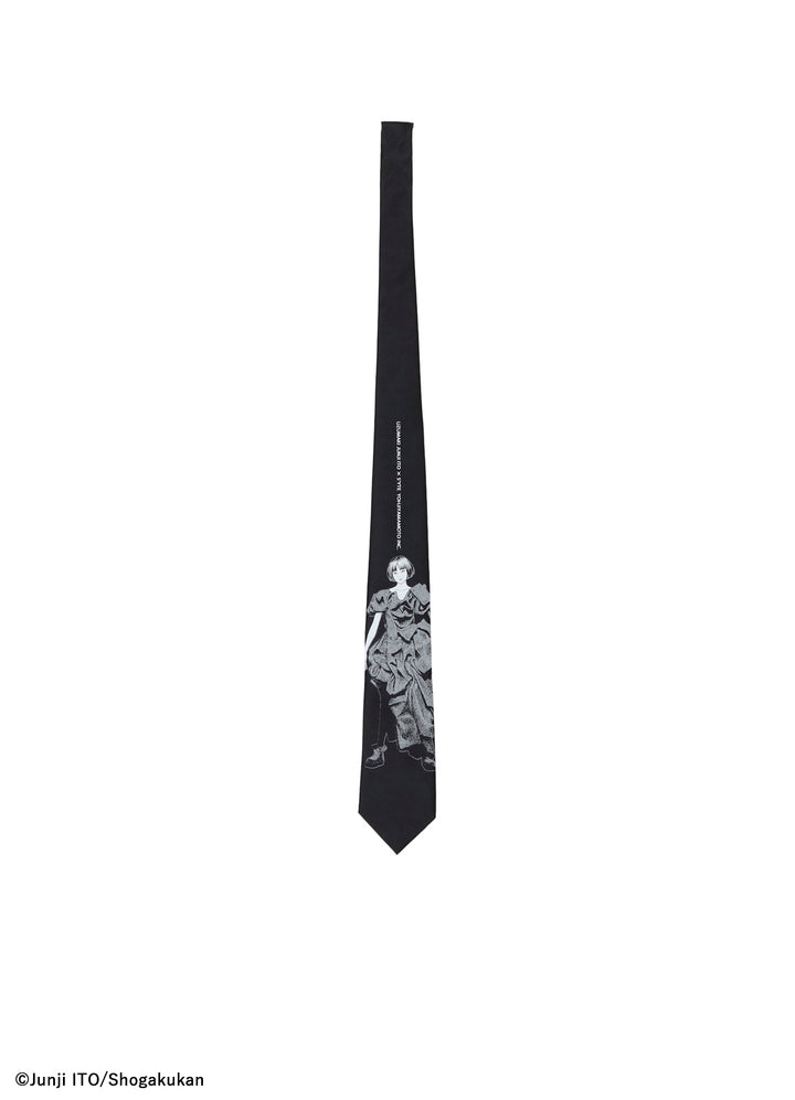 S'YTE × JUNJI ITO -UZUMAKI- AZAMI WEARING YOHJI YAMAMOTO SILK TIE