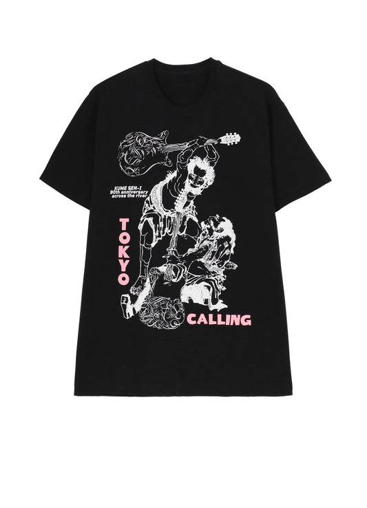 【KUME 90th Anniversary Across the River】Hokusai × Love Guitar Tokyo Calling T-shirt