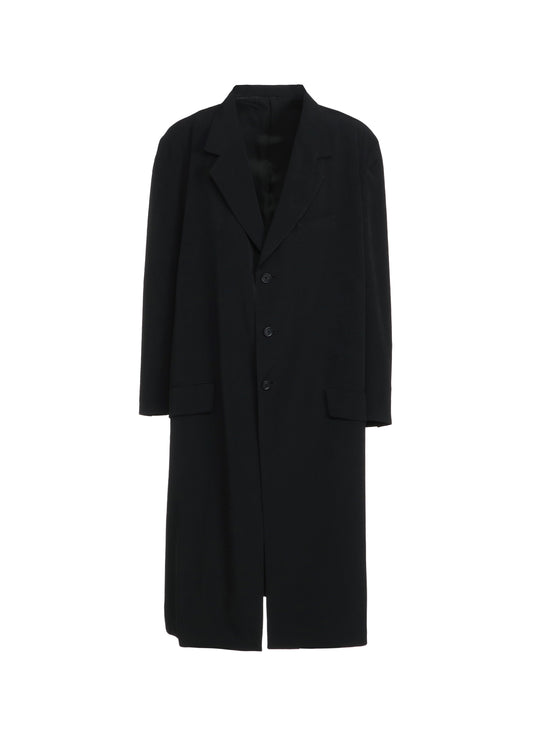 CREPE DE CHINE OVERSIZED NOTCHED LAPEL LONG JACKET