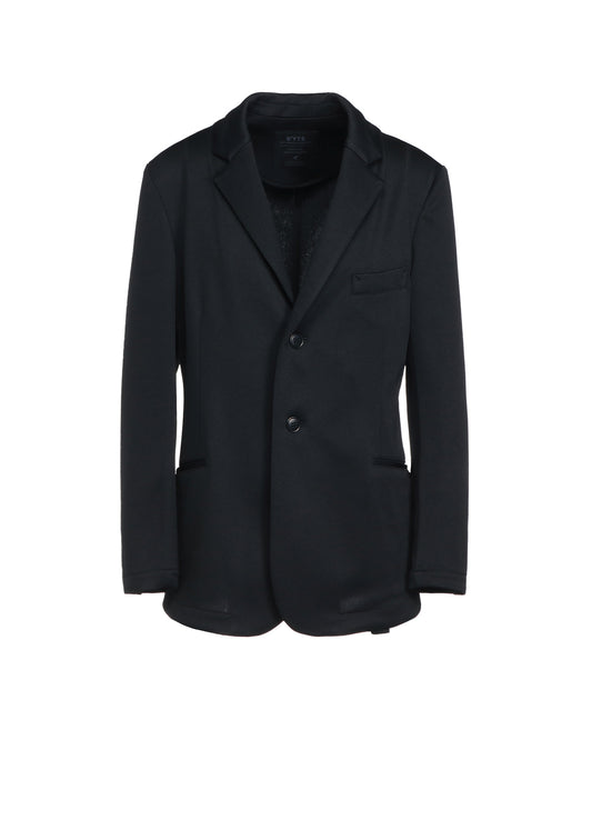 POLYESTER SMOOTH JERSEY NOTCHED LAPELS SLIM JACKET