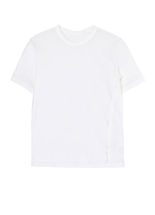 COTTON JERSEY FRILL T-SHIRTS