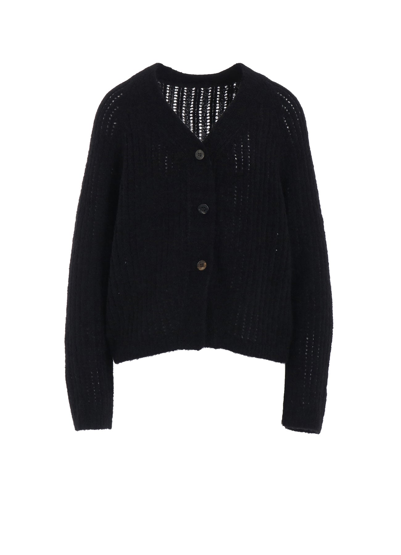 RIB MESH KNIT CARDIGAN – THE SHOP YOHJI YAMAMOTO