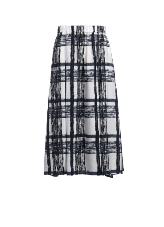 SHADOW PLAID SKIRT